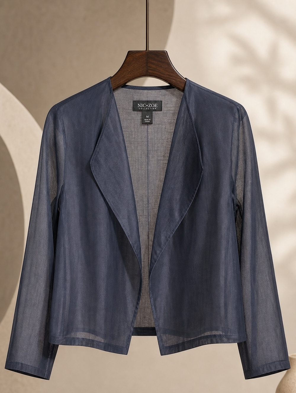 New NIC+ZOE Blue Cropped Topper.